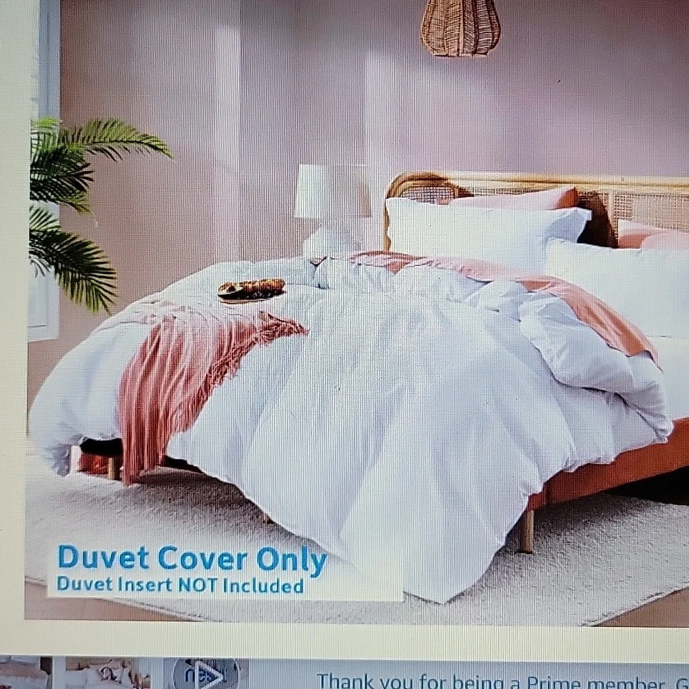 Nestl King white duvet cover & 2 pillow shams 104